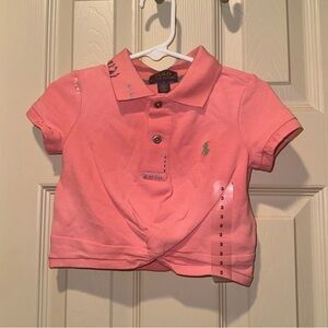 Polo by Ralph Lauren Pink Classic Polo Short Sleeve Twist Design
